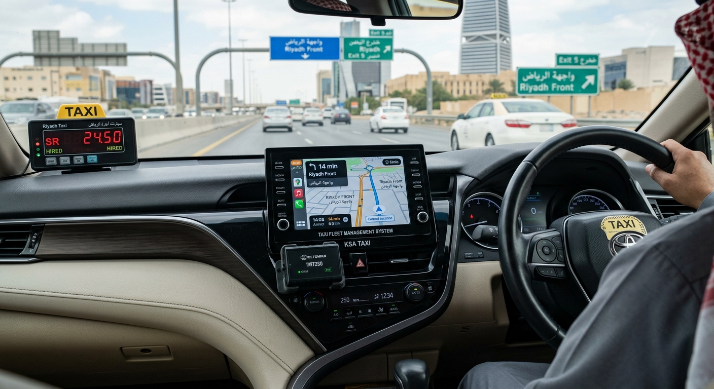 تجهيزات سيارات الأجرة عداد الكتروني وشاشات 3 تجهيزات سيارات الأجرة - عداد إلكتروني وتتبع GPS